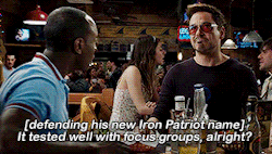 mcufam: Rhodey being a proud action boi