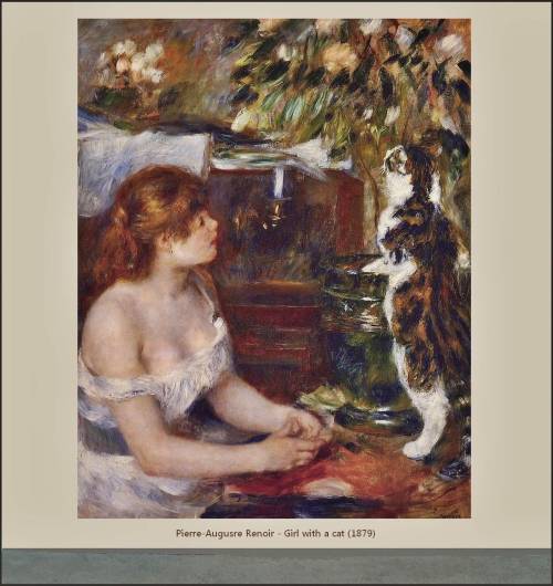 petschm66: Pierre-Auguste Renoir - Two Women and a girl with a cat (1875)   (1879) (1887)edited by P