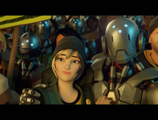 assassinscream:  tabletorgy:  Am I the only one who thinks, when the human/omnic couple is showed in the Alive animated short from Overwatch… … she’s getting the robot D.  No you’re not. It took me exactly 7 seconds to come to conclusion that