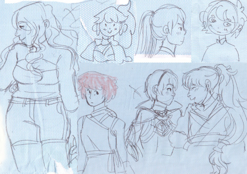 a bunch of fates doodles from the last few months