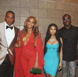 aintnojigga:    Jay Z, Beyonce, Nicki Minaj,