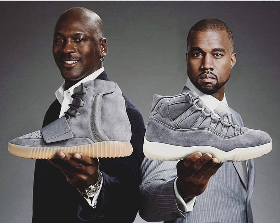 sneakerscl:  #SnekersCL AIR v/s YEEZUS 👟 Su majestad ↔️ Kanye 👟 Se pueden