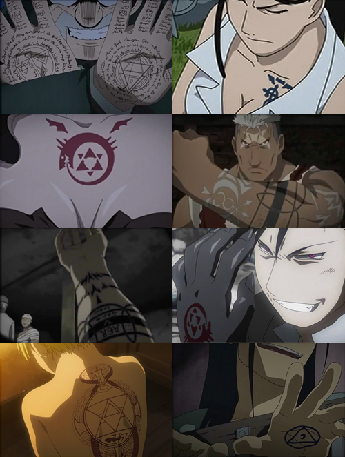 ruinsofxerxes:  FMA 100 Themes: 051 Tattoos 