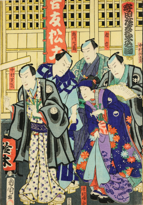 “Morita za Tomomatsu norikomi zu” by Kunichika Toyohara, 1865