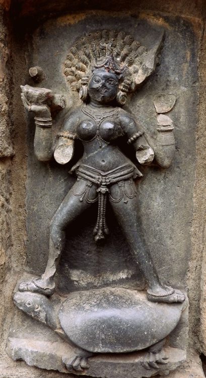 Tantric Yamuna from Yogini temple at Hirapur, Odisha, photo by Halley Goswami