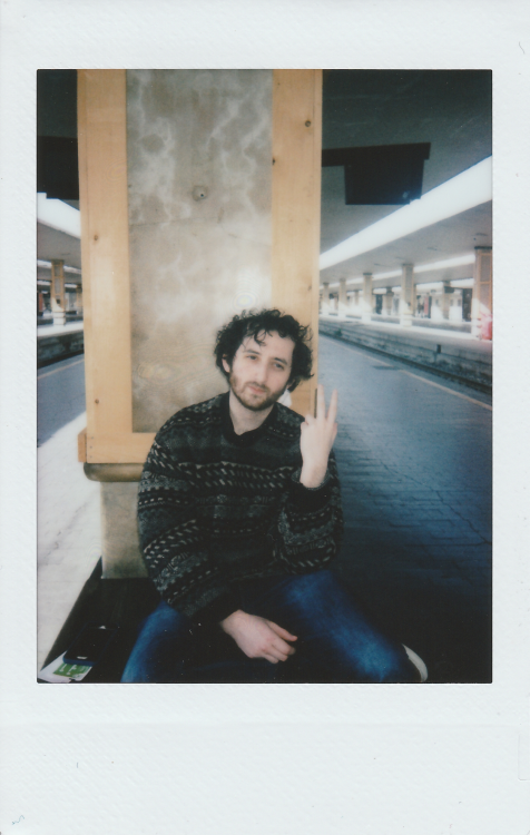 I’m back from Italy, here’s a pic of my bf at the train station in Florence :-)