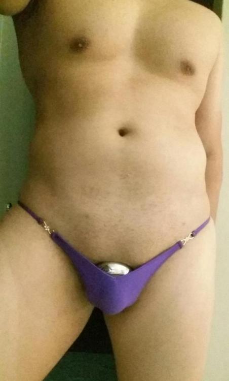 Somedays, u just feel like slutting things up in a seamless super low cut “mysexybikini” thong :)