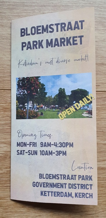 kindness-ricochets:benjaminrussell:Come one, come all, to the Bloemstraat Park Market!My contributio