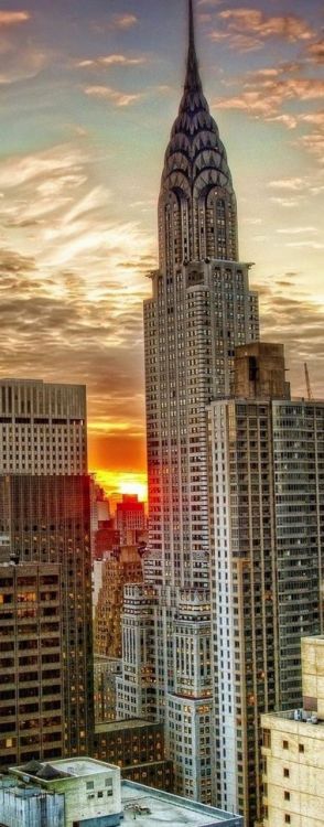 Sunset in New York, USA