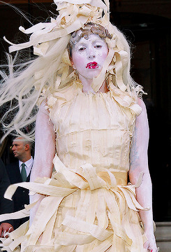 ladyxgaga:  Lady Gaga leaving her hotel in London earlier today. 