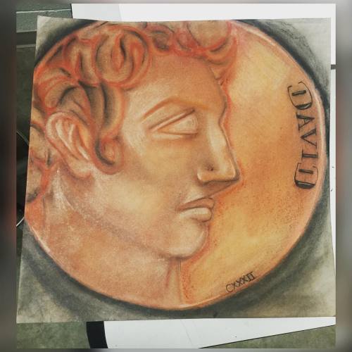 The finish David Roman coin..I&rsquo;m in love with it&hellip;#finish #project #sketch #sepi