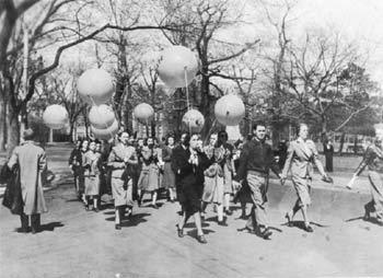 
“Members of the Tim Buck Club, Young Communist league, entering Queen’s Park, Toronto for the 1936 May Day demonstration. University of Toronto, Thomas Fisher Rare Book Library, Robert S. Kenny Collection on Canadian Radicalism.
”