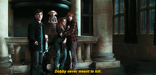 gotta-be-skinny-for-me:  Haha i love Dobby &lt;3