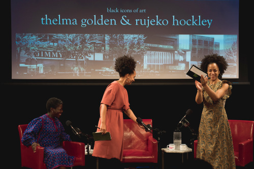 WNYC Greene Space “Black Icons of Art: Thelma Golden and Rujeko Hockley” where WNYC’s Rebecca Carrol