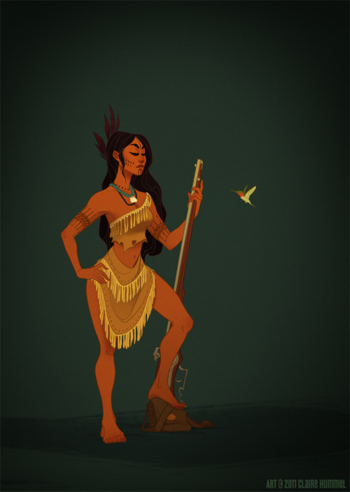 janglingargot: deviantArtist shoomlah created a redesign of Pocahontas for her gorgeous “Histo