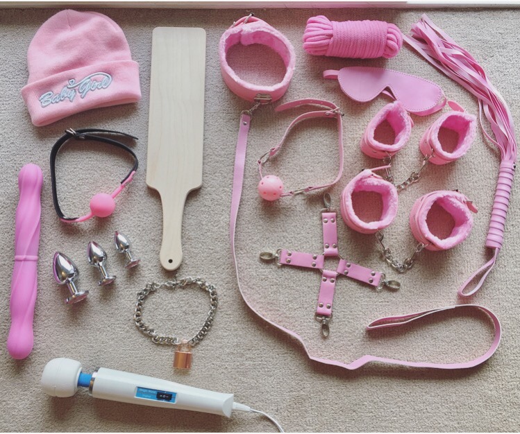 slavepetbabygirl: My toys! My toy and bondage collection is finally growing again