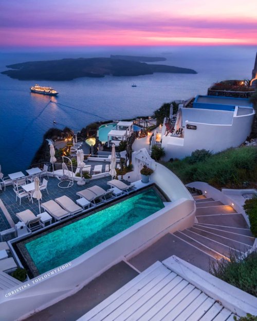 Good Evening &hellip;Imerovigli, Santorini, Greece&hellip;❤️ by Christina Touloumtzidou