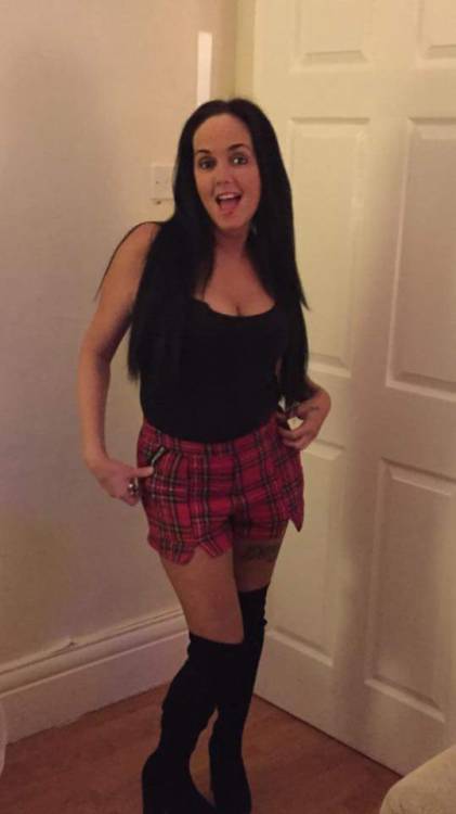 chavslutsandslags:  This Sexy Slut Needs Her Cunthole Stretching Wide Open!   AgreedShaghunt &lt