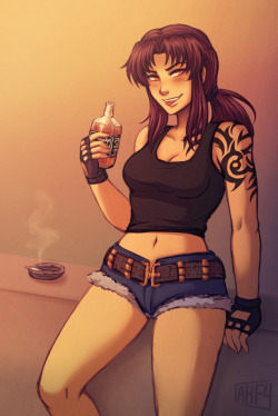 patron reward of revy indulging in some well-needed