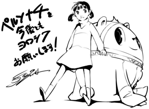 TVアニメ 「 ペルソナ4 」 第8巻ブックレットコメントイラスト （2012年）
