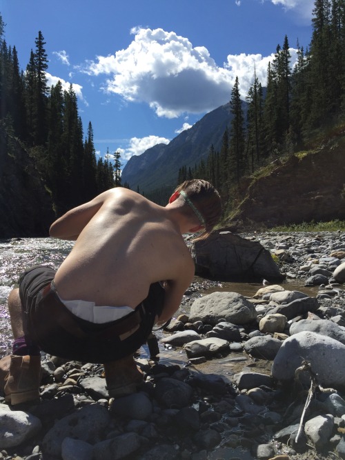 diaperedhipster:Got some fun photos using my neutral density filters hiking on a trail in Banff toda