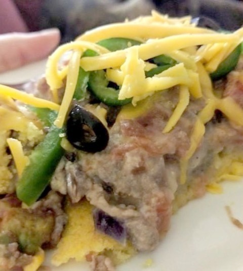 Mexican - Mexican Corn Bread Casserole With Turkey