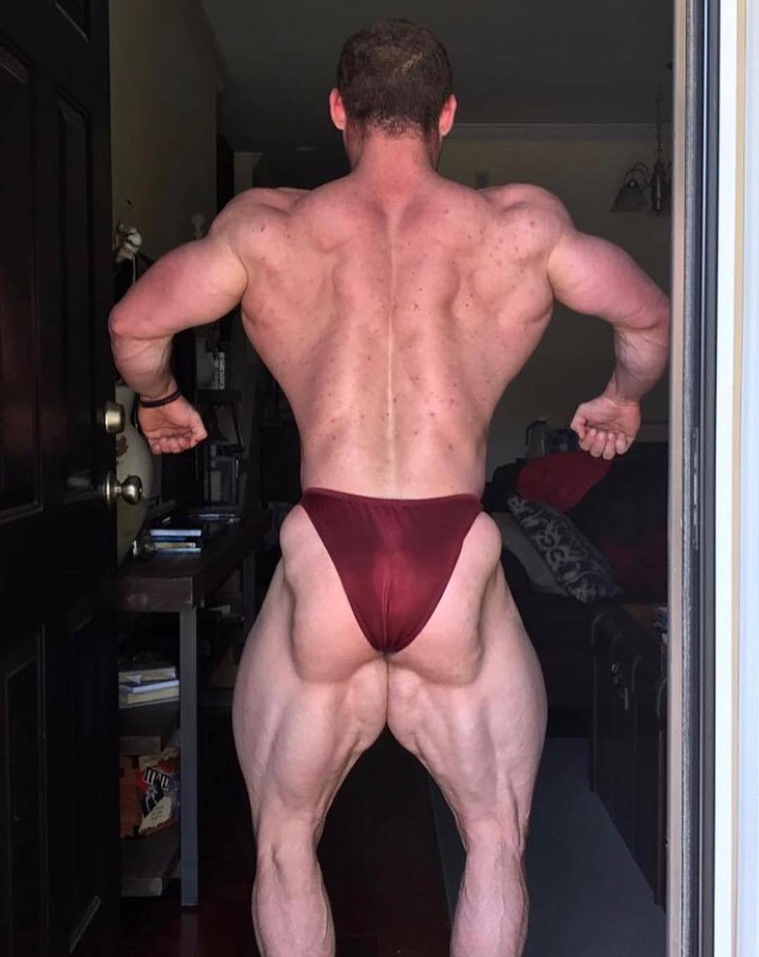 Matt York - Christ, he turns around to reveal an unexpectedly MASSIVE ass. I approve.