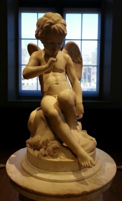 staopenloopweer:Seated Cupid Carrara Marble,