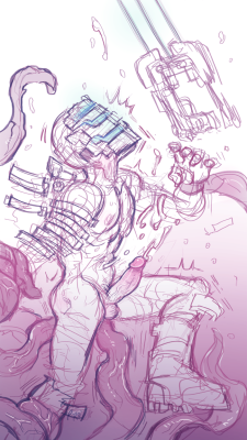 viscousdessert:  Intruder detected behind zero gravity lock. I repeat, intruder– Deep dead space is lethal and unforgiving. I feel like I’m getting more depraved day by day.  