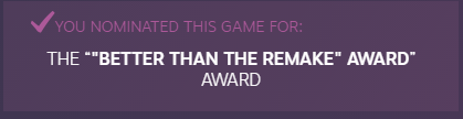 doctornsara: Cmon people, we gotta use the write in award for the Steam Awards for