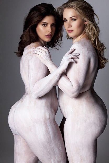hourglassandclass:  Marina Bulatkina and Denise Bidot in this stunning shoot! Check out my blog for 