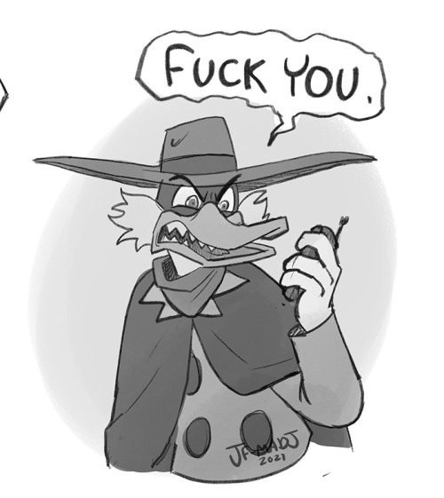 I&rsquo;m going to start the new year with some wholesome Darkwing Duck fan art. XDIncorrect quote f