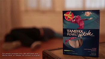 peppermonster:  meret118:  sizvideos:  Mad Max’s Furiosa in a Tampons commercialVideo  This! This is how they should advertise period products!  This is how it’s done. Screw that blue liquid and twirling in white dresses in a shower of flowers. Just