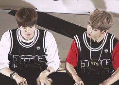 pandreos:  jin and v playing around with each other   