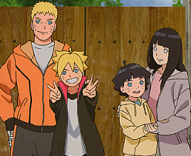 lady-nounoum:  NaruHina + Family portraitsThrough the years ...♥