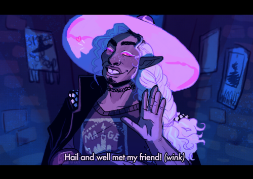 Wanted To Do A Lil Redraw(hes All Talk, He Still Doesnt Have The Spell Slots)