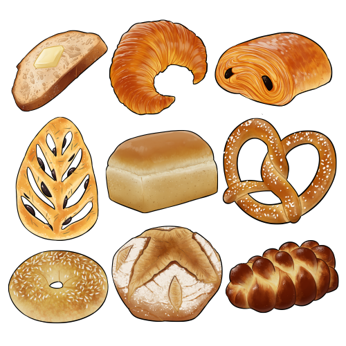 mageintime:Bread! Bread! Bread! Bread! Apparently it’s national bread month in the USA in Nov? But f