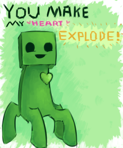 askgauri:  asssskcreeper:  Ssssome Crafty Valentines for you all!  No matter single or in a relationship, jussst remember that you can alwayssss count on me to desssstroy your entire home. &lt;3  &lt;3 &lt;3 