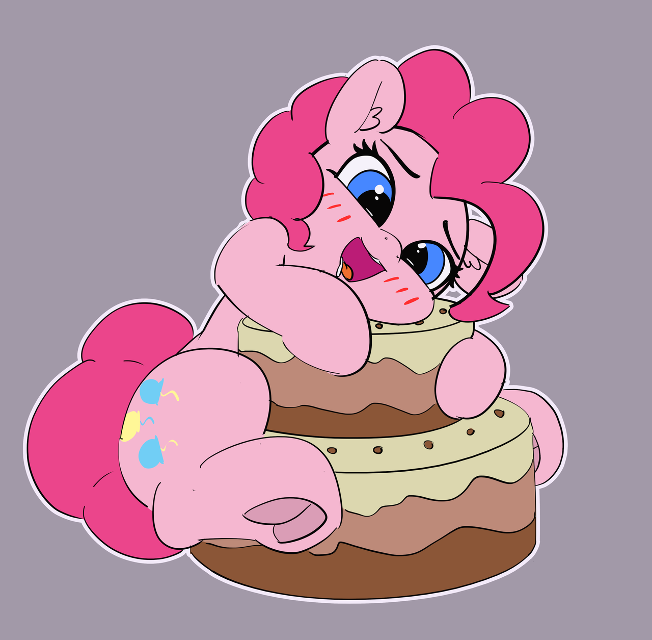 pabbley: Must let some pones out! heck I need to post more often! Topic was - Cake!