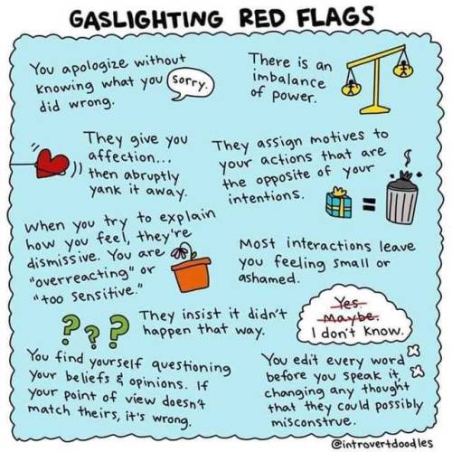 flotsamandptsd: gaslighting is hands down one of the most insidious forms of abuse.