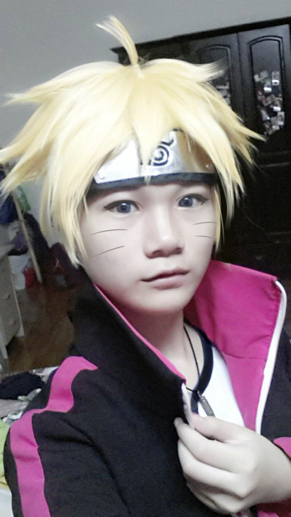 natto-nguyen:  me in boruto’s cosplay(it’s just a costest), i’m gonna wear him next weekend’s event in ho chi minh city with my friend who is also an SS/BS shipper and cosplay sarada >__
