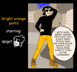 goatman420:  BRIGHT ORANGE PANTS just a jerk