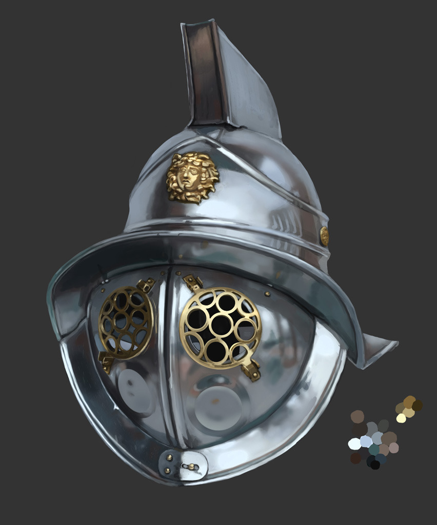 eepoxdraws:Quick armor design exploration for my priestess of Elune, metal studies