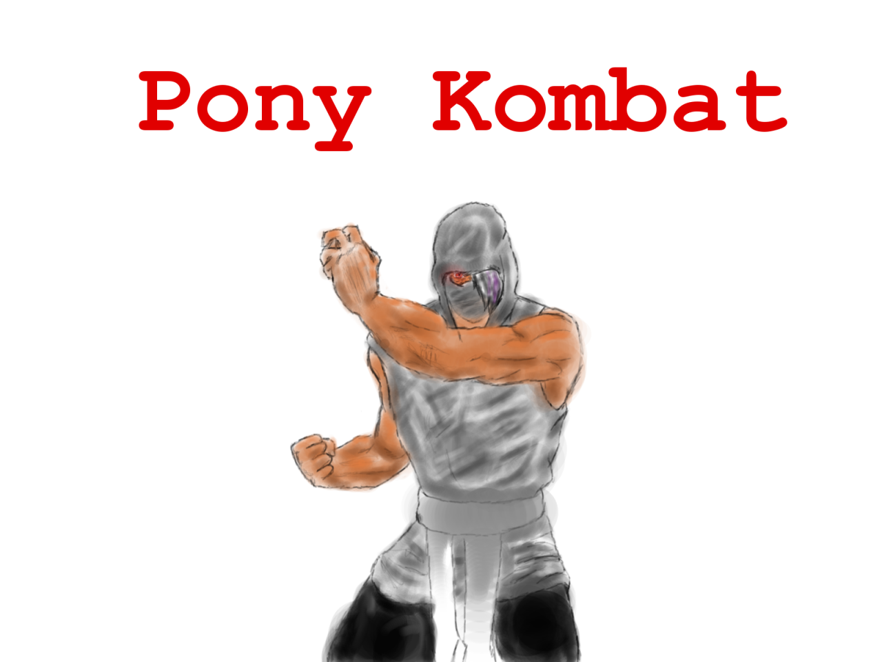 Artist: Blood, the previous champion of Pony Kombat will fight the two that have