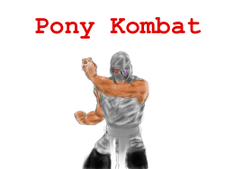 Artist: Blood, the previous champion of Pony Kombat will fight the two that have challenged him. After you have competed in at least one fight.
