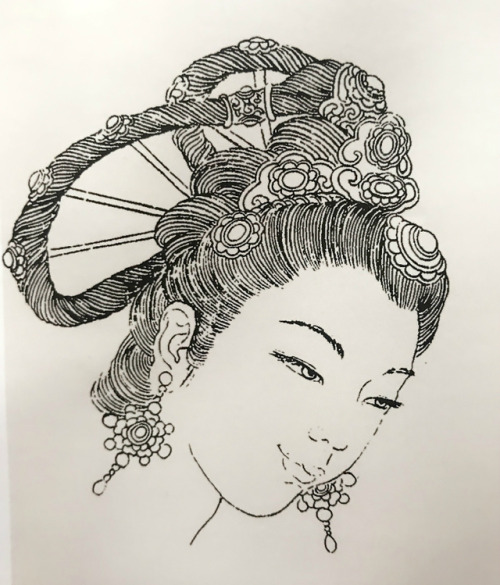 Hairstyles of dunhuang feitian 敦煌飞天 by 李愚