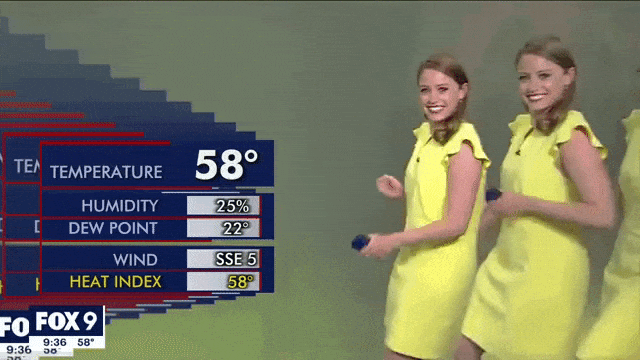 as-if-and-only-if:jumpingjacktrash:laughingsquid:Minneapolis Meteorologist Giddily Parades Across th