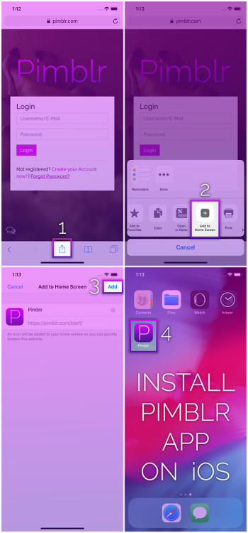 Install Pimblr App on iOS in 4 stepshttp://pimblr.com