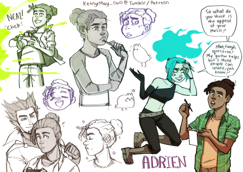 Sketch Page Commission for @fruity-hub-blog! AHhhHHhh I loved getting to draw Adrien again!~ Honestl