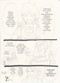 Ladder-Chan:  Volume 20: Announcement || Extra Sketchessource: @Haikyu_Com Haikyuu!!